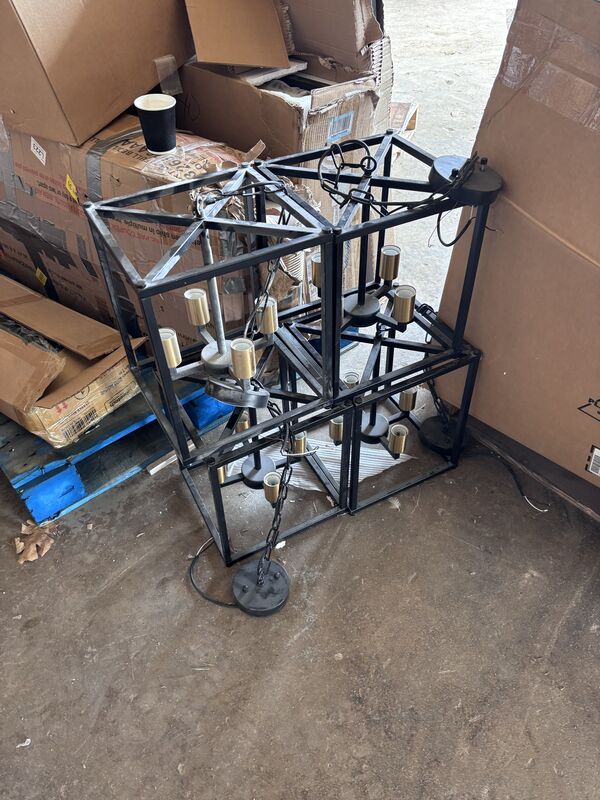 Industrial pendant light frames