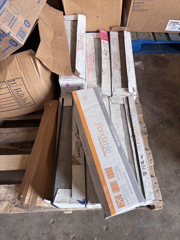 Boxes of Florida Tile wood-look porcelain